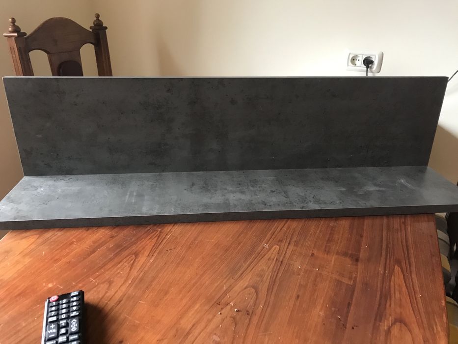 Polita Mobexpert noua,culoare  92 cm /20 cm gri cu sistem prindere