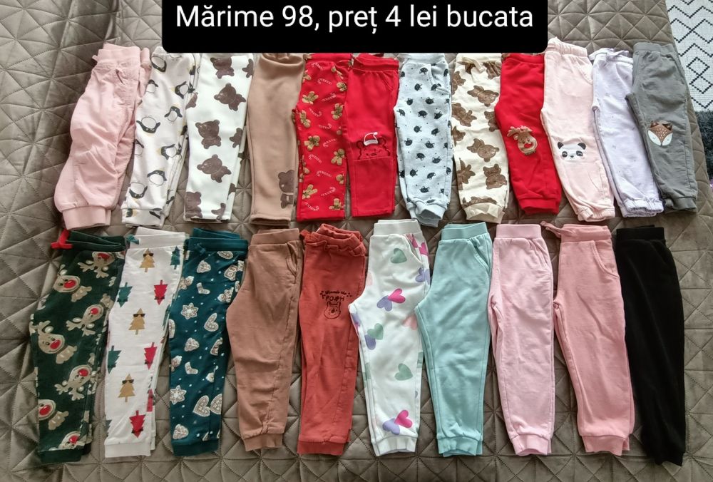 Pantaloni lungi fetite marime 98