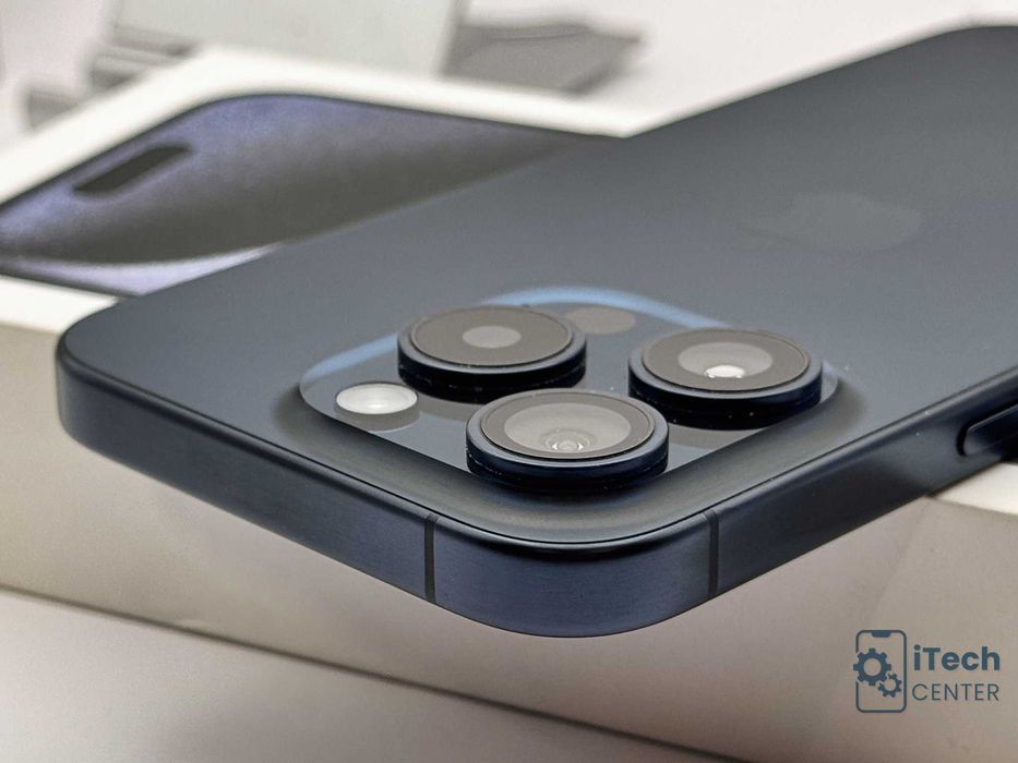 iPhone 15 Pro, 128GB, Blue, 100% батерия, КАТО НОВ, 1г. ГАРАНЦИЯ!