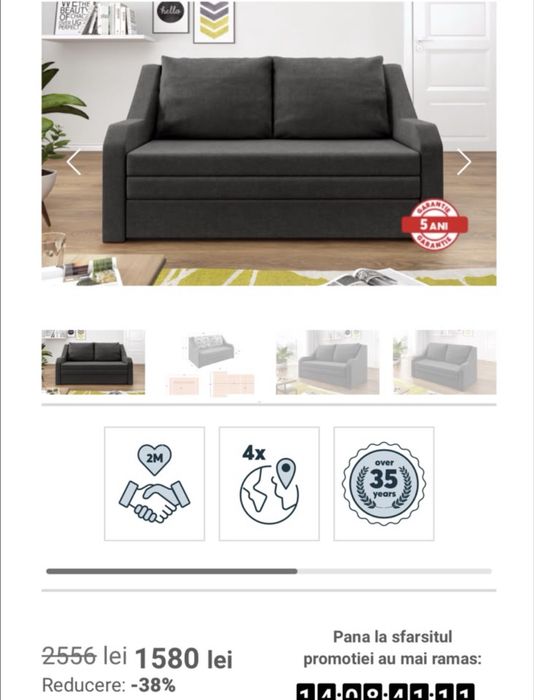Canapea 3 locuri extensibila/Mobila tineret , sifonier / pat 140/190