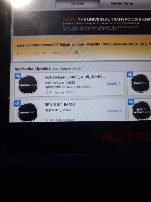 Vand autel im508 programator chei tester nou