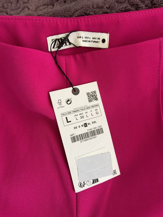 цикламен панталон ZARA - нов рамер L