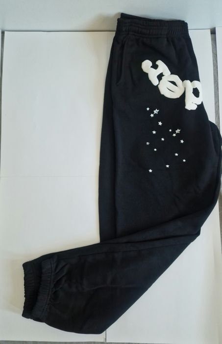 Pantaloni Sp5der White & Black