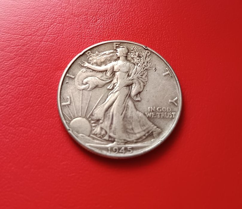 Half Dollar-USA-1945г.Сребро!Промо цена!