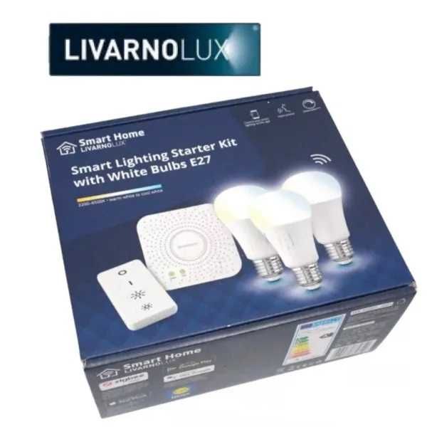 Комплект за умно осветление Livarno Lux с 3 крушки E27,  Smart Home