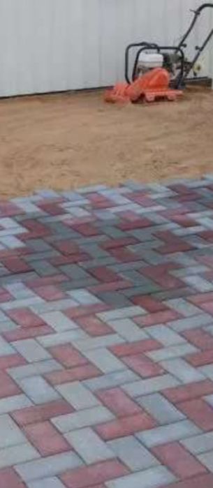 Укладка брусчатки и поребрика