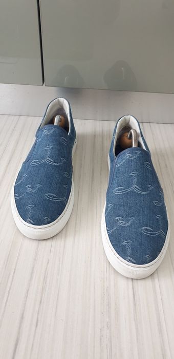 Jacob Cohen Embroidered - Logo Denim Sneakers Italy  42/27см ОРИГИНАЛ!