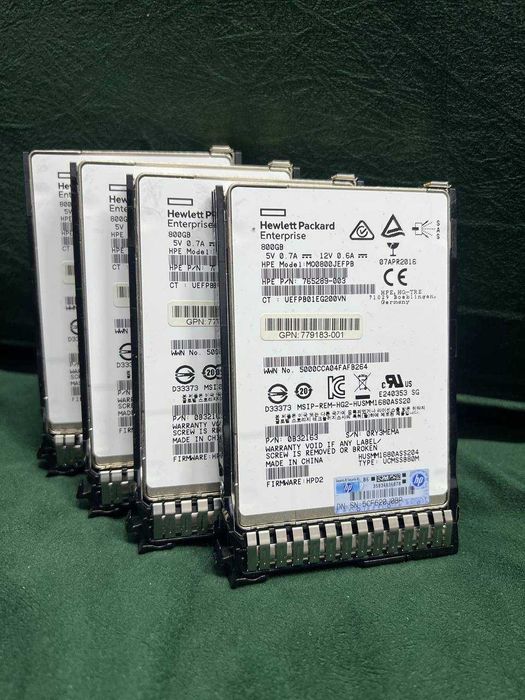 Жесткий диск для серверов HPE 800GB SSD SAS 12G  SFF (2.5in)