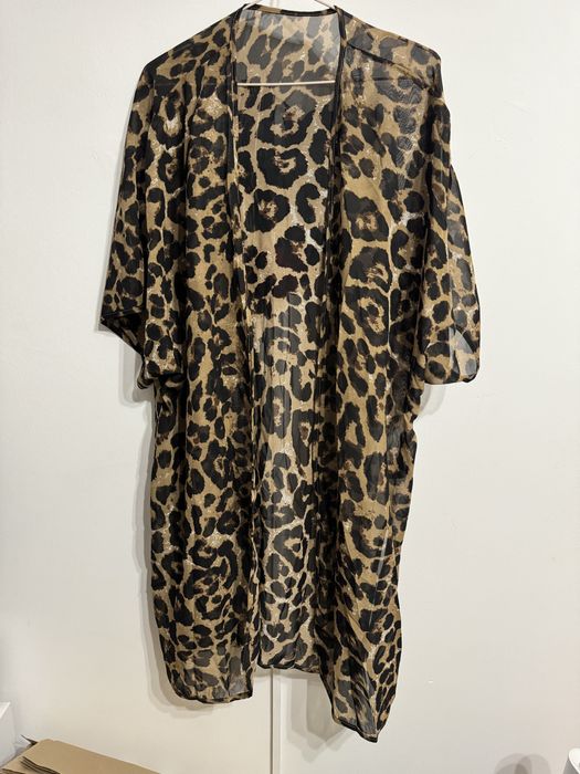 Пляжная накидка леопард