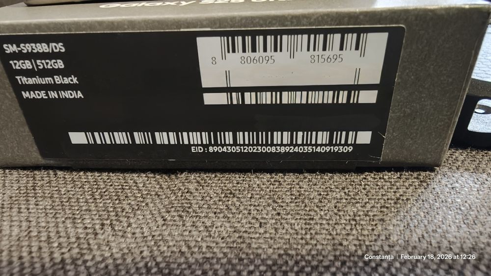 Samsung S25 Ultra 512GB 12GB RAM Titanium Black Garantie Emag 14 luni