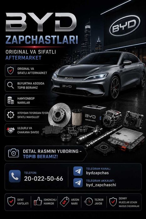 BYD Zapchast Aksesuar Optom Dona
