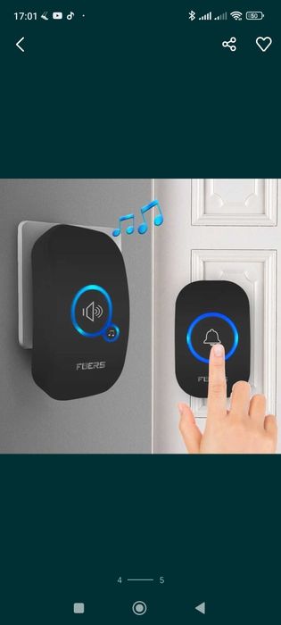 Беспроводной дверной звонок Fuers по скидке только сегодня!!!