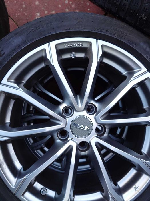 Set jante aliaj MAK 17” – diamond cut, stare foarte bună