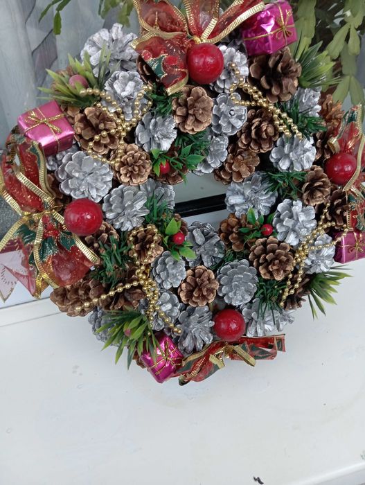 Венок для декора , новогодний 25 см