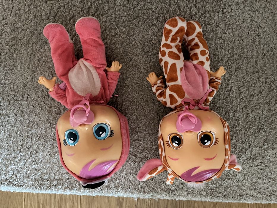 Papusi Cry Babies Flamingo si Girafa