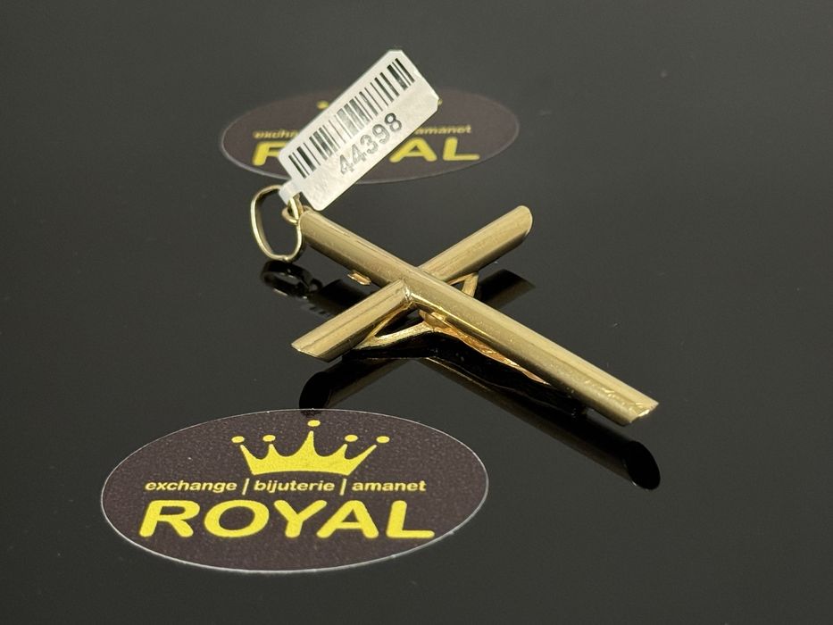 Bijuteria ROYAL : Pandantiv AUR 14K Cruce / 5.96 GR