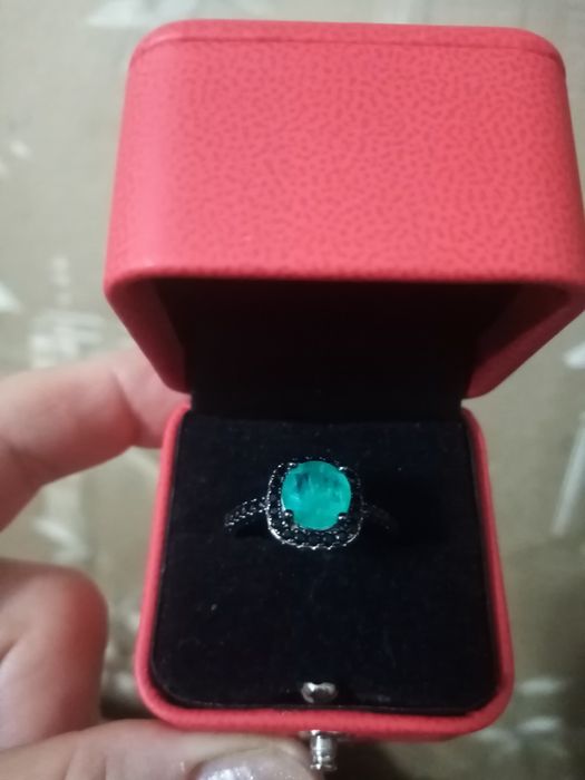 Серебряное кольцо с агатом  размер 19,5