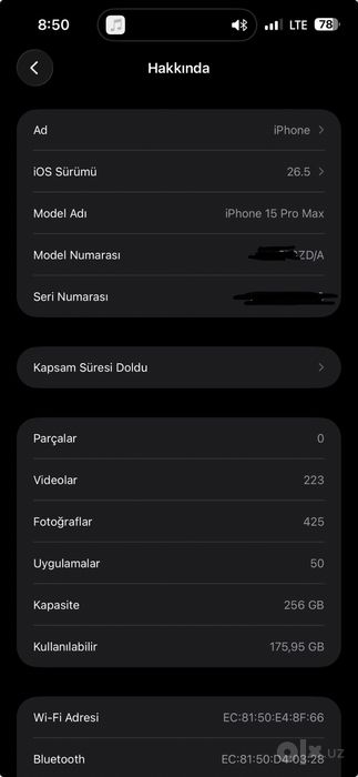 iPhone 15 pro max 256 ideal