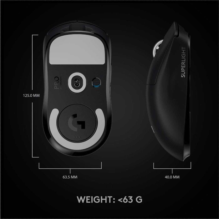 Игровая мышь Logitech G Pro X Superlight - USA (black, white)