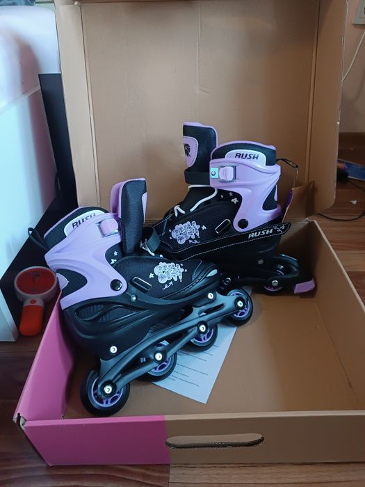 Роликовые коньки с защитой