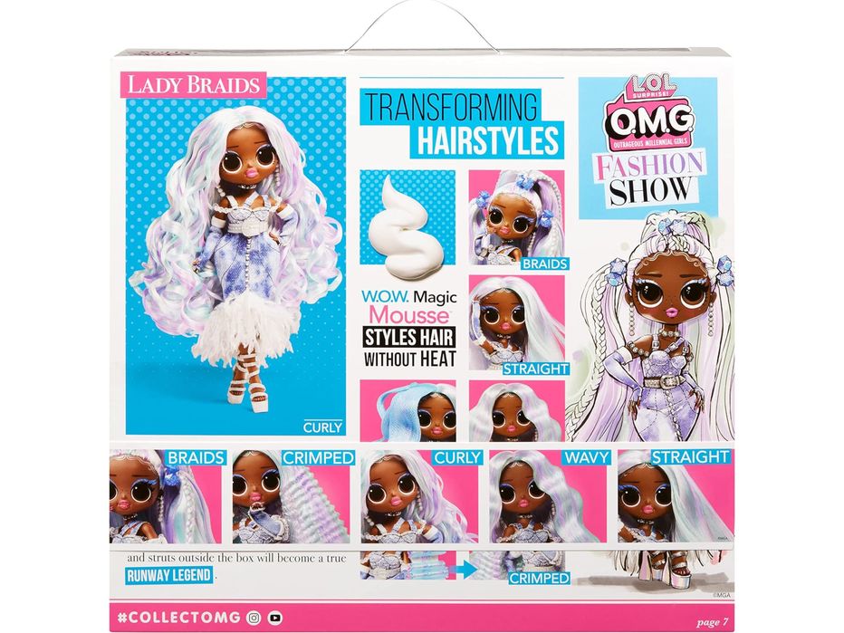 Кукла LOL с волшебным муссом для преображения волос!