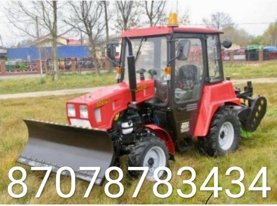 Услуги трактора с щеткой