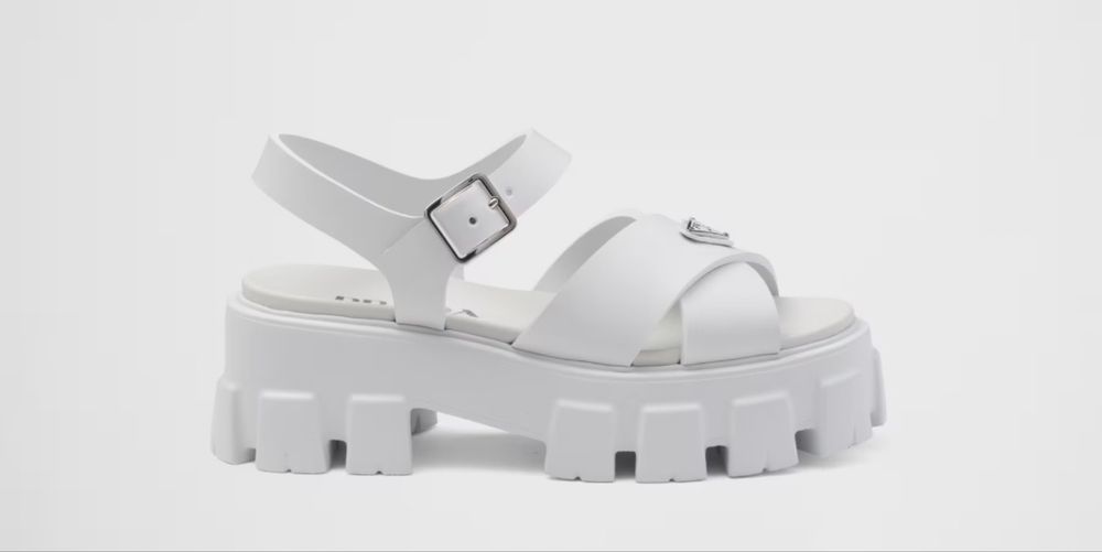 Дамски бели сандали Prada