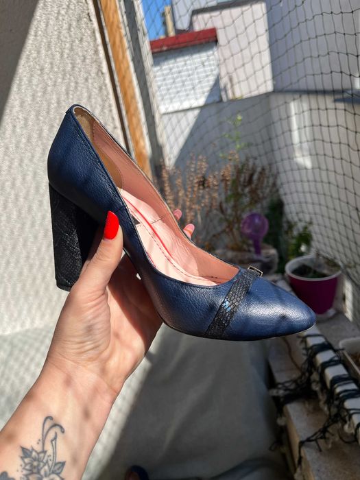 Pantofi piele naturală Garkony mărimea 36