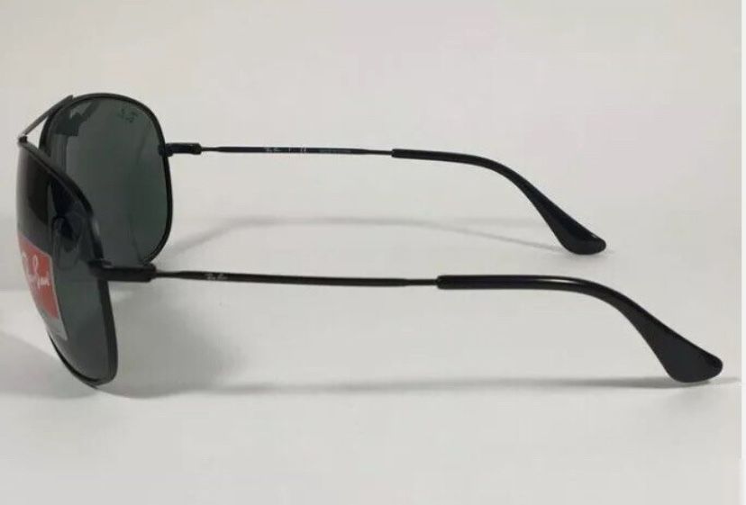 Rayban Aviator Matte Black Classic Green