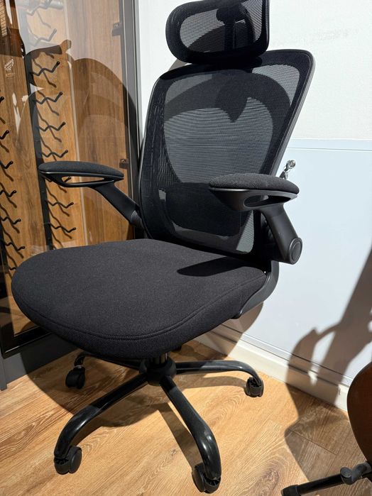 Scaun birou ERGONOMIC SONGMICS OBN037K02, suport lombar, rabatabil