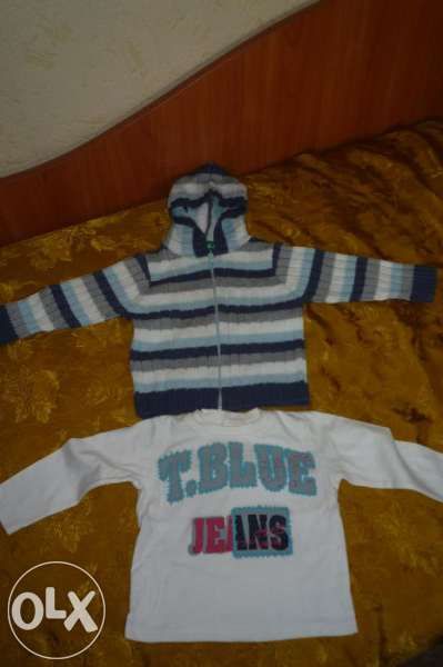 Лот от блузка и жилетка за малък мъж