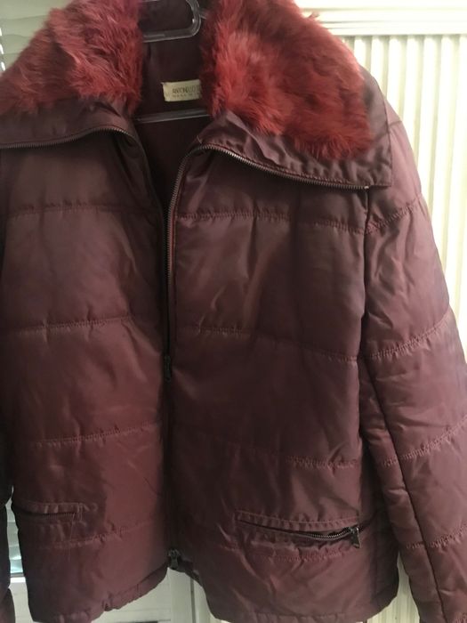 Дамско италианско яке Antonello Serio Тъмно Бордо L/XL