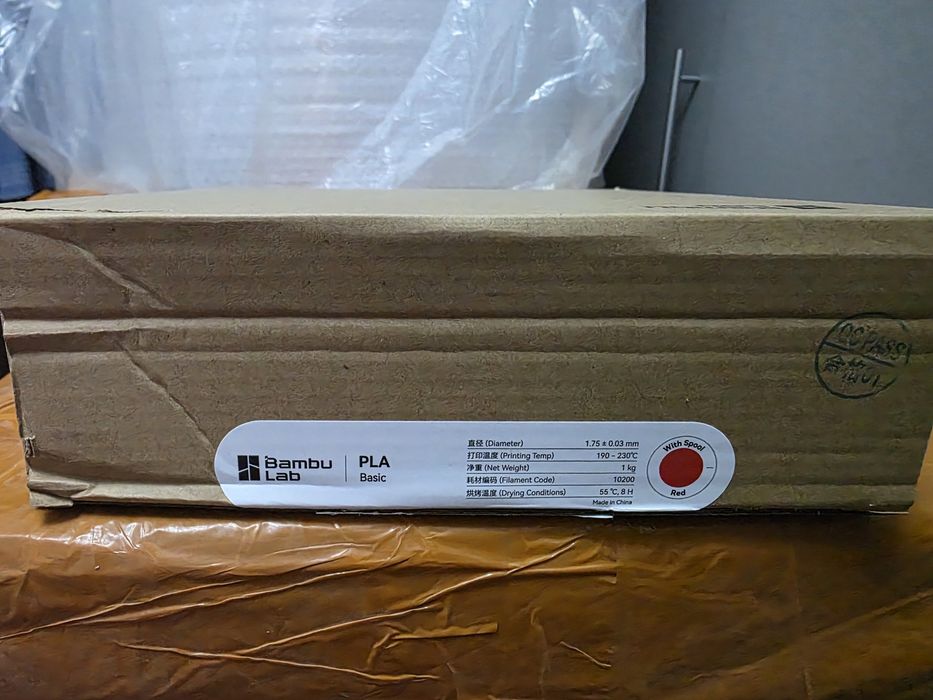 Пластик Bambu Lab PLA Basic Red (красный)
