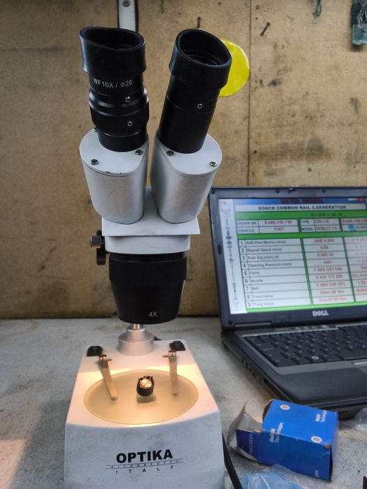 Microscop Stereo Binocular de Laborator / Service — Inspecție Micro-Piese & Injectoare