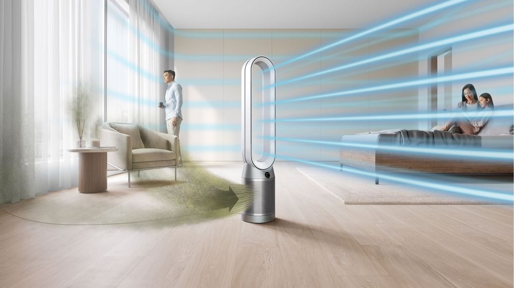 Purificator DYSON Cool TP04, 10 viteze Wi-Fi Hepa filtre 94%