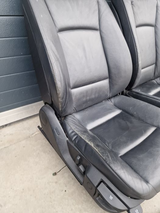 Scaune bancheta interior piele neagră bmw f10 fara incalzire