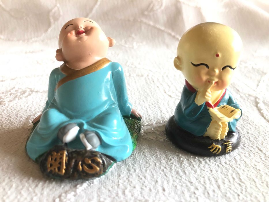 Китайски фън шуй фигурки на монаси, талисмани, ръчна изработка, смола