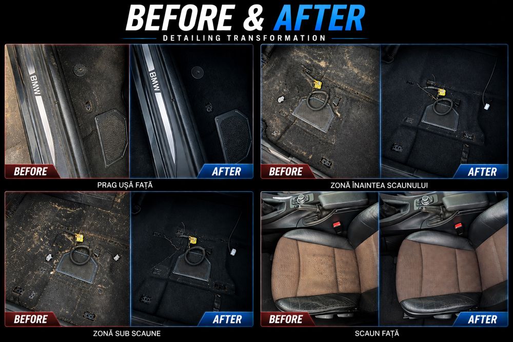 Detailing Auto la Domiciliu București | Interior & Exterior