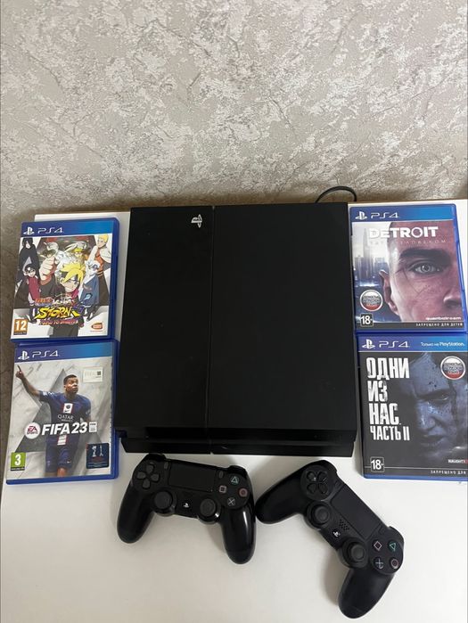 Playstation 4 2 джойстика и игры