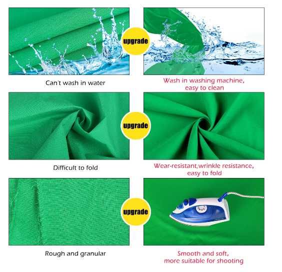 Фон за фотография и видео 2 х 3 м – зелен, бял, черен или сив