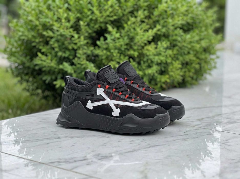 Adidasi Off WHITE Odsy 1000 Negru-Alb - Full Box