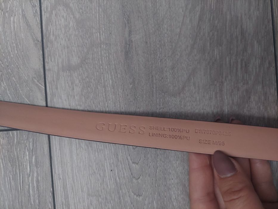 Guess, дамски колан, виолетов цвят