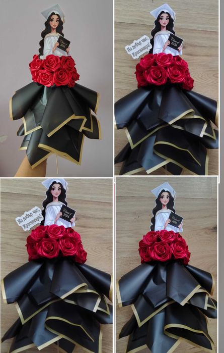 Различните букети от вечни сатенени рози, подходящи за всеки повод.