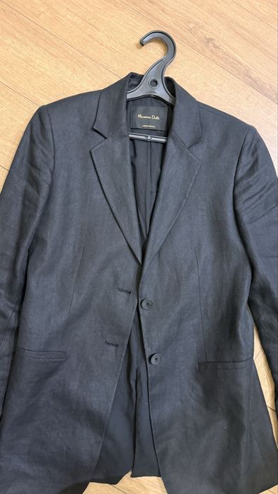 Massimo dutti пиджак из льна 34