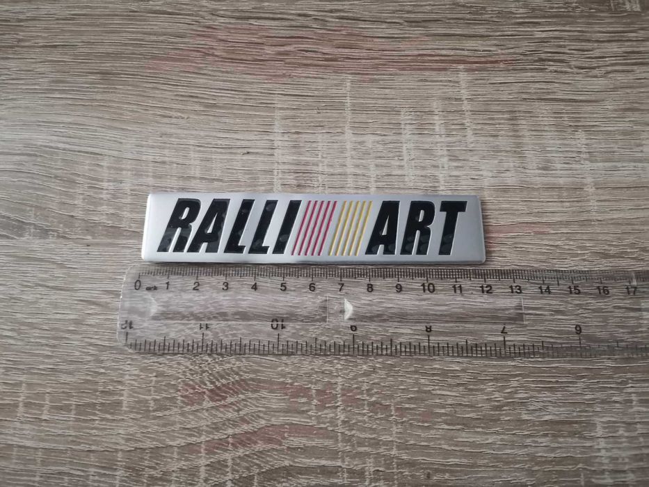 сребрист стикер Мицубиши Mitsubishi Ралиарт Ralliart