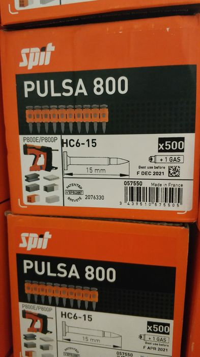 Пулса Спит р40+ Pulsa Spit 40E пистолет такер Бетон Метал Нов гаранция