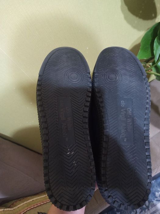 Мужские кожаные кроссовки Off White,