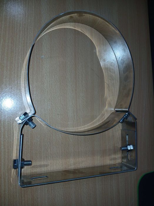 Suport fix perete 200 mm, pentru prindere tevi, burlane
