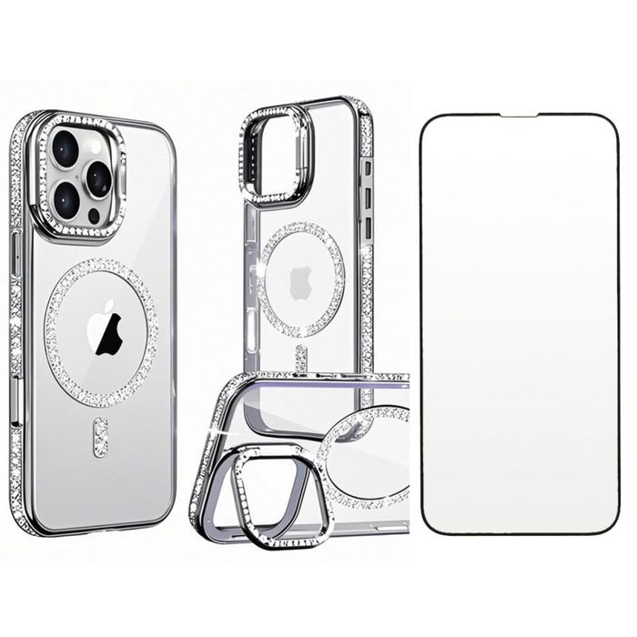 Husa Magsafe Luxury + Folie Sticla Iphone 16 16 PRO 16 PLUS 16 PRO MAX