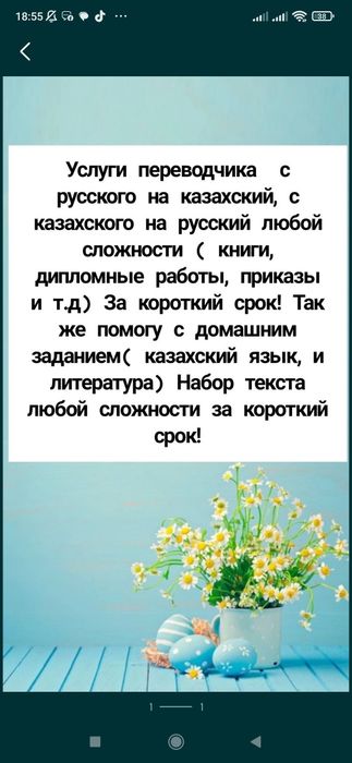 Услуги переводчика